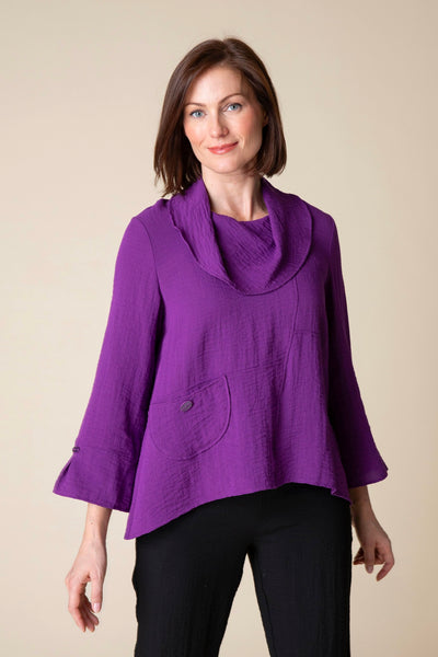 Habitat Express Travel Swing Pocket Cowl in Plum