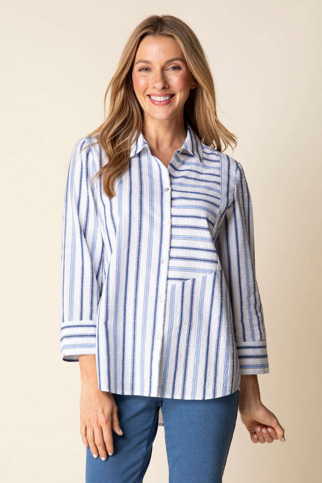 Habitat's Hampton Stripe Montauk Shirt in Sky
