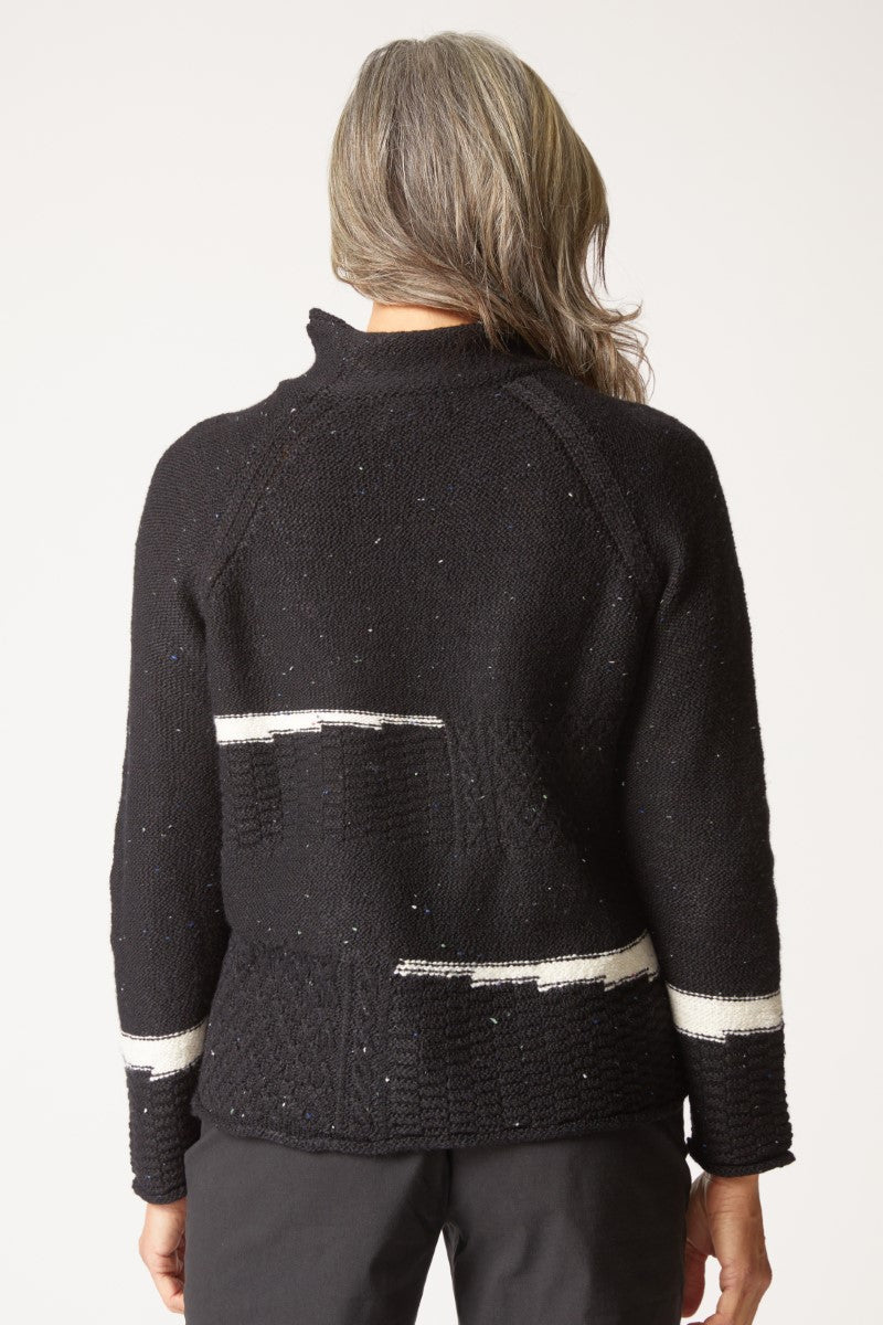 Habitat's Harvest Cable Sweater in Black