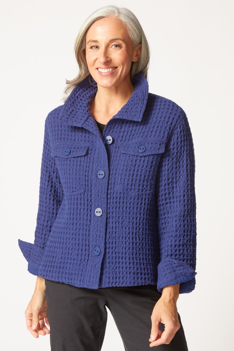 Habitat's Honeycomb Shacket in Ink