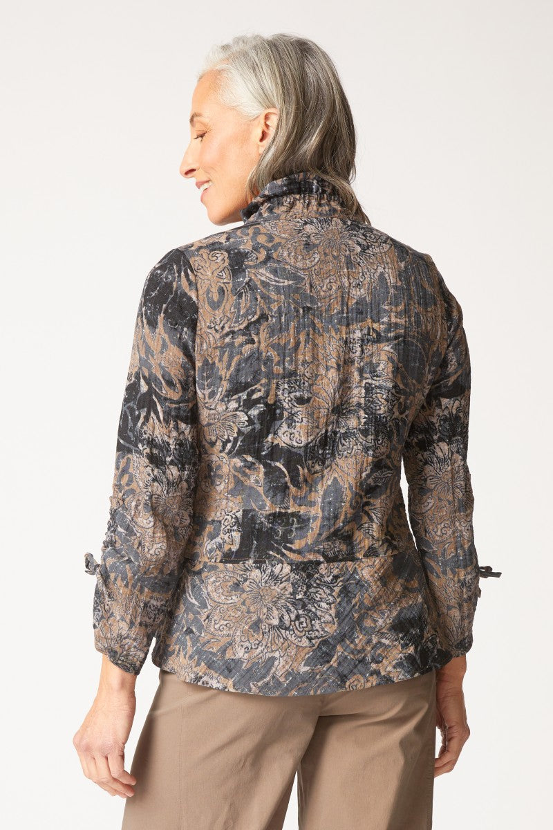 Habitat's Jacobian Floral Event Jacket in Truffle