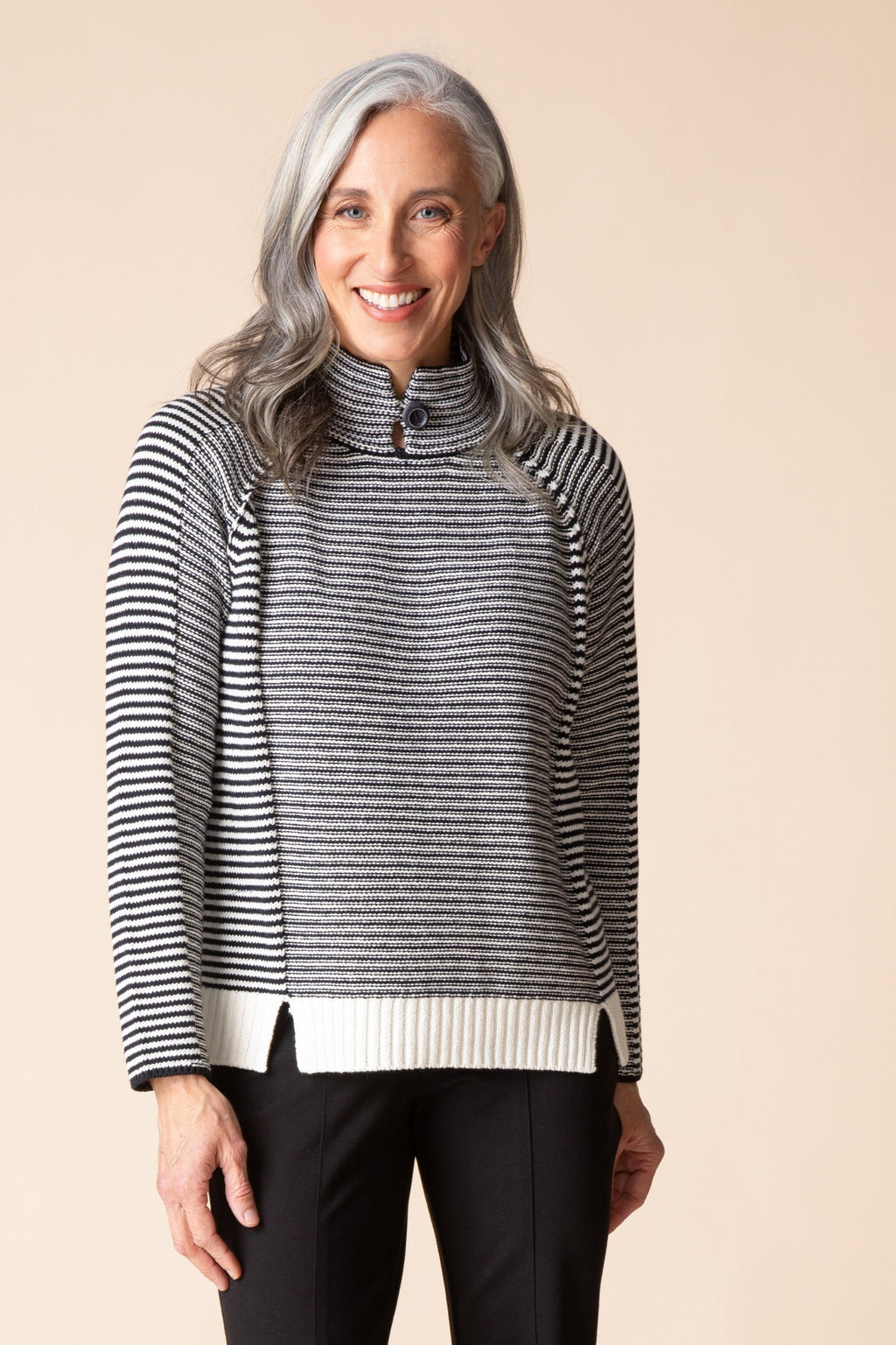 Habitat's Latitude Button Sweater in White