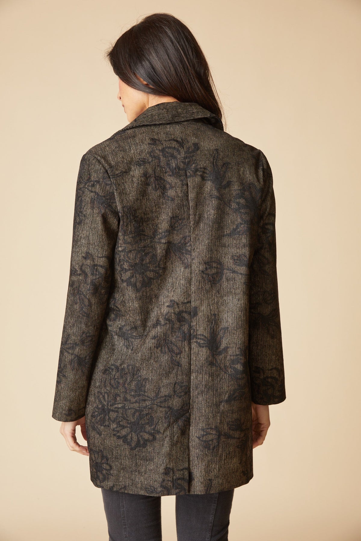 The Habitat Luxe Cord Paris Car Coat in Umber