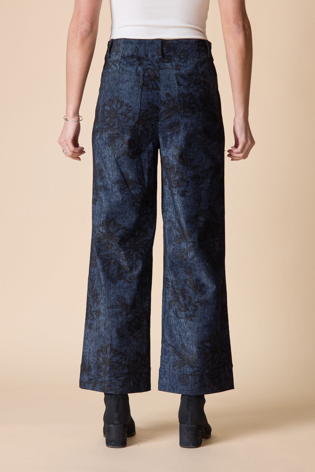 Habitat's Luxe Cord Patch Pocket Ankle Pant in Navy