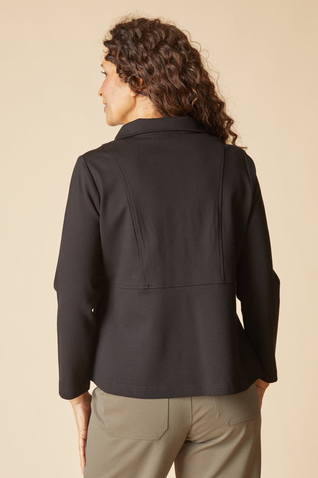 Habitat Luxe Ponte City Jacket in Black