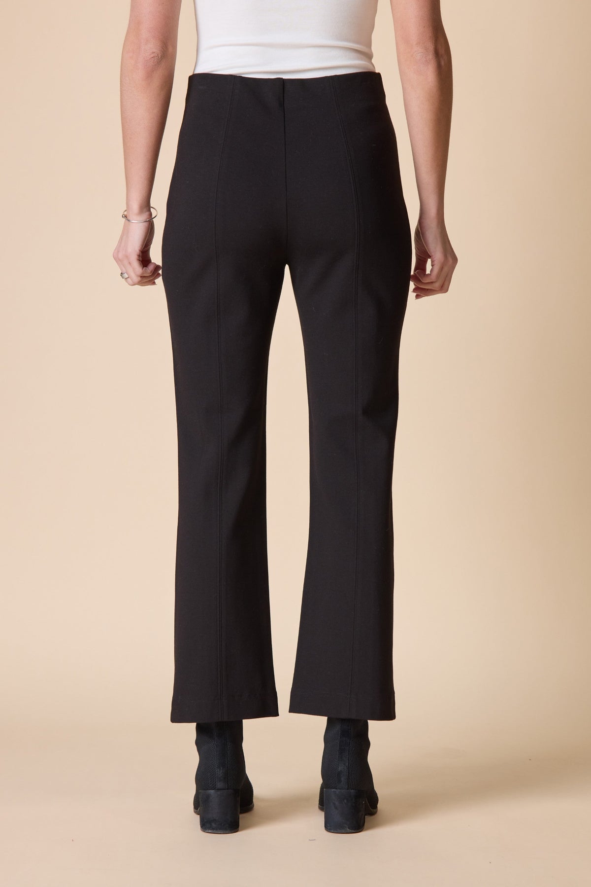 Habitat's Luxe Ponte Kick Flare Pants in Black