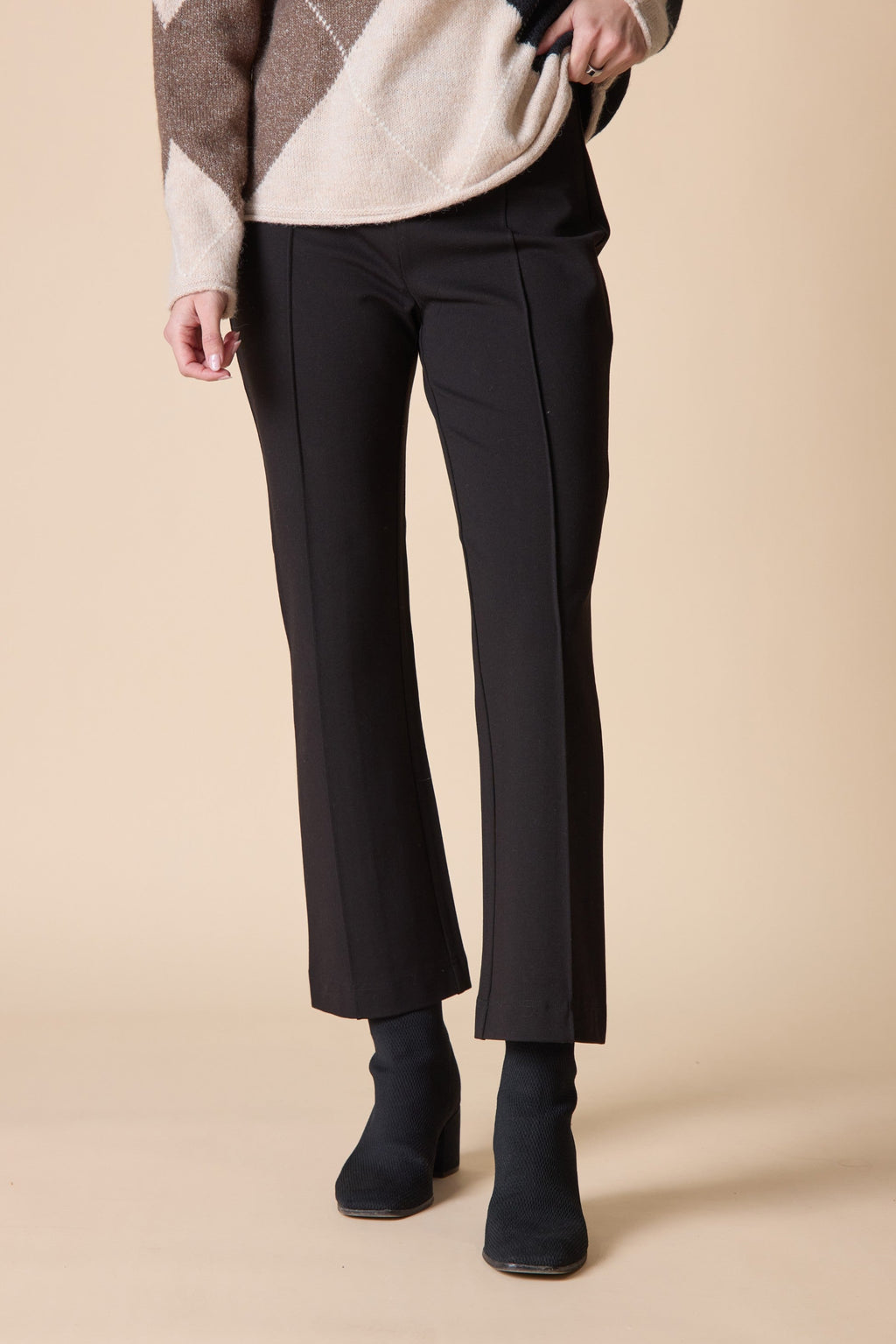 Habitat's Luxe Ponte Kick Flare Pants in Black