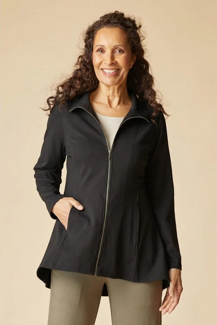 Habitat's Luxe Ponte Soho Jacket in Black