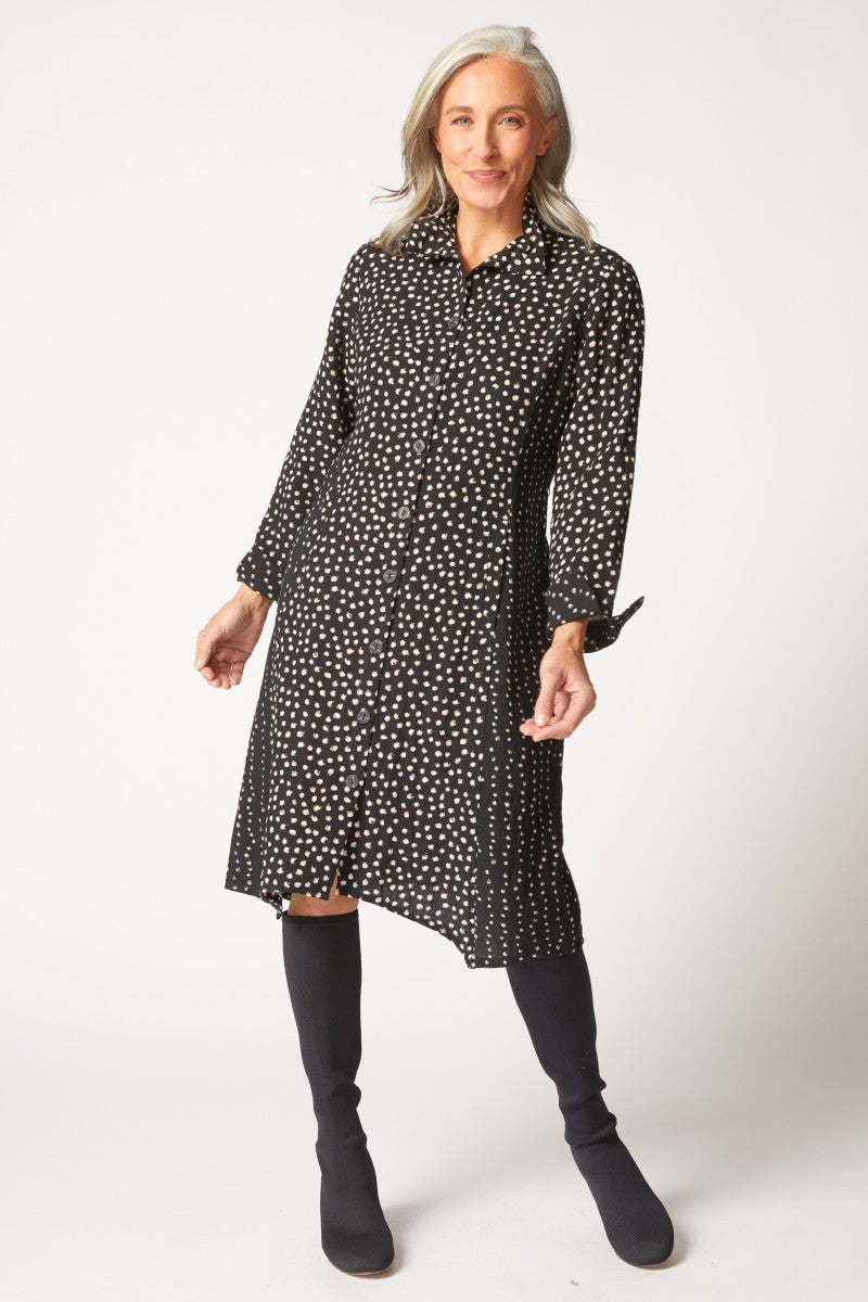 Habitat's Mixed Dot Artist Dress in Black