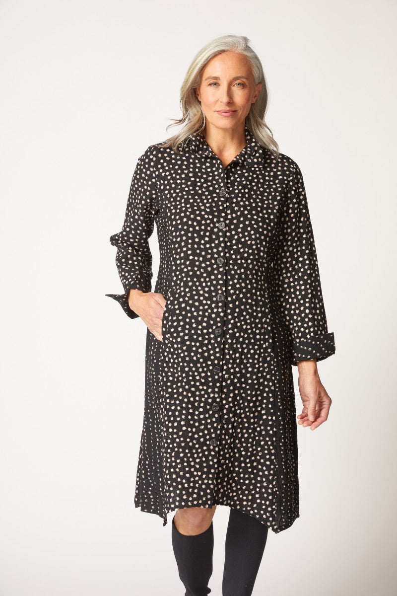 Habitat's Mixed Dot Artist Dress in Black
