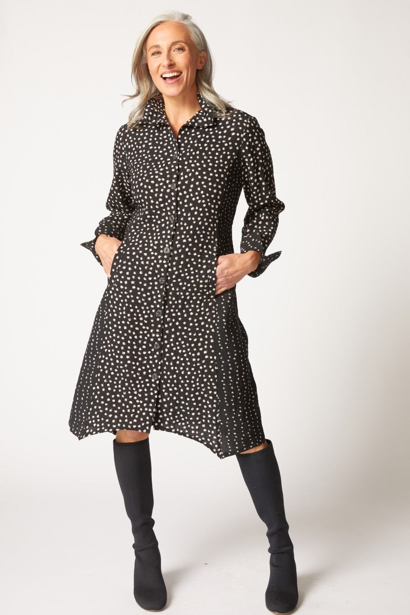 Habitat's Mixed Dot Artist Dress in Black
