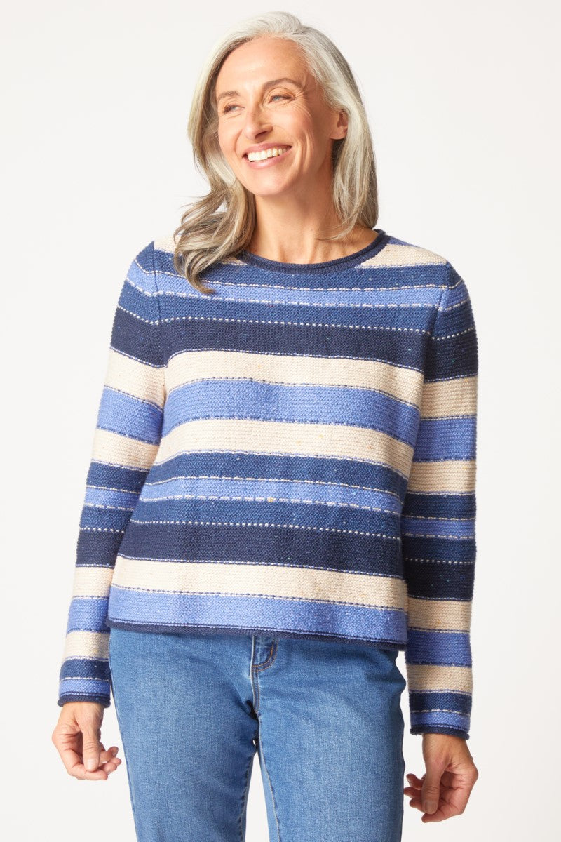 Habitat's Nordic Stripe Pullover in Dove