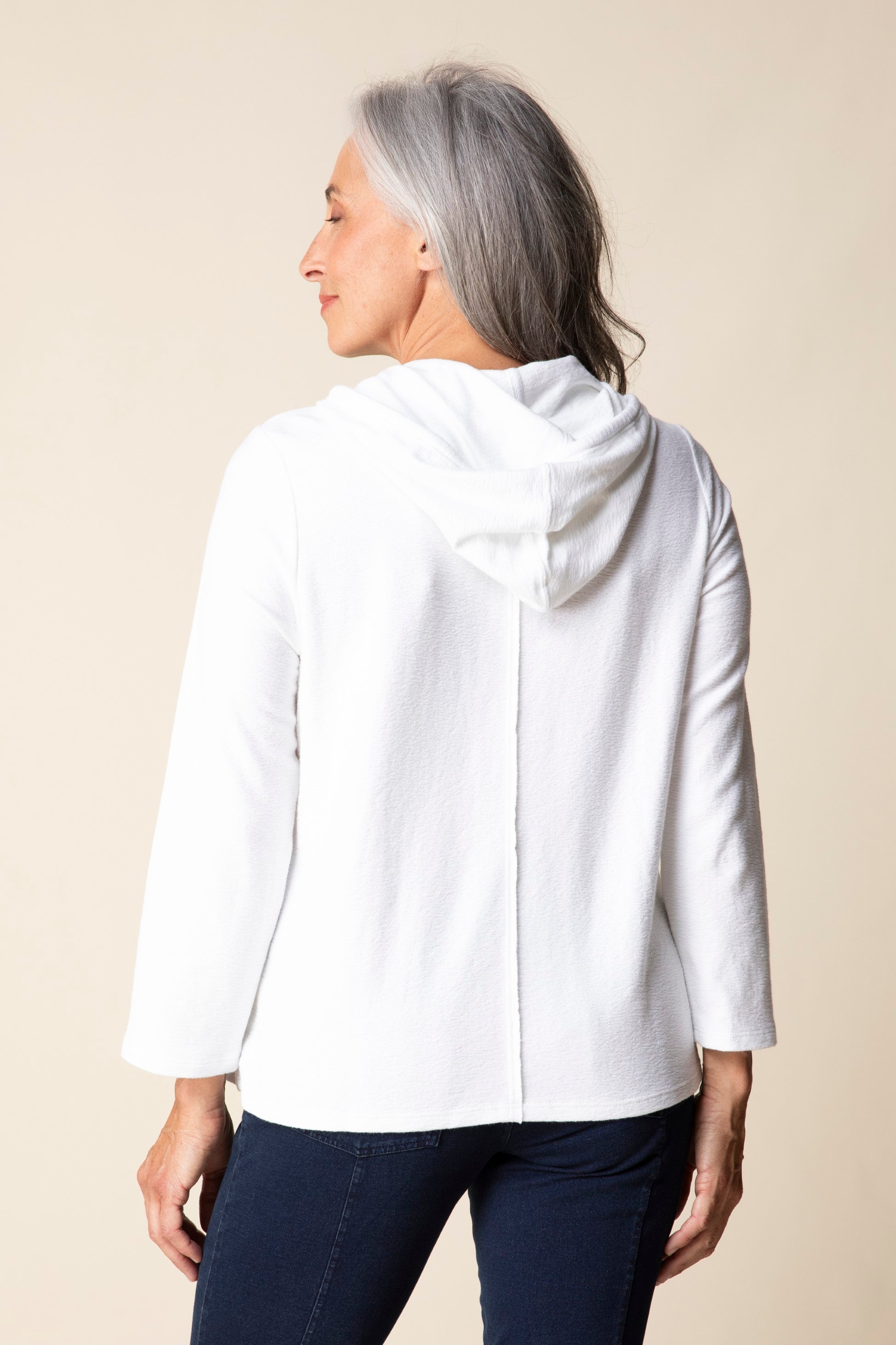 Habitat's Pasadena Knit Canyon Hoodie in White