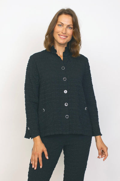 Habitat's Pucker Weave Retro Jacket in Black