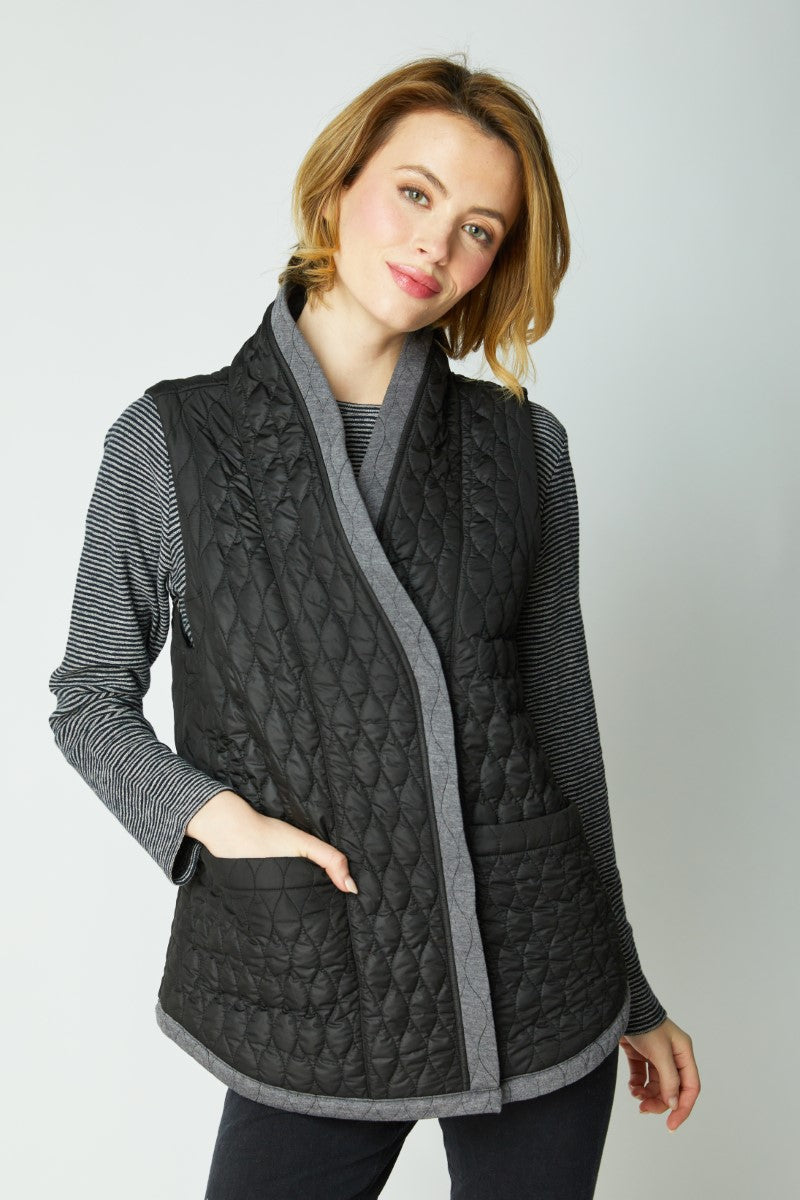 Habitat's Quilted City Vest in Black
