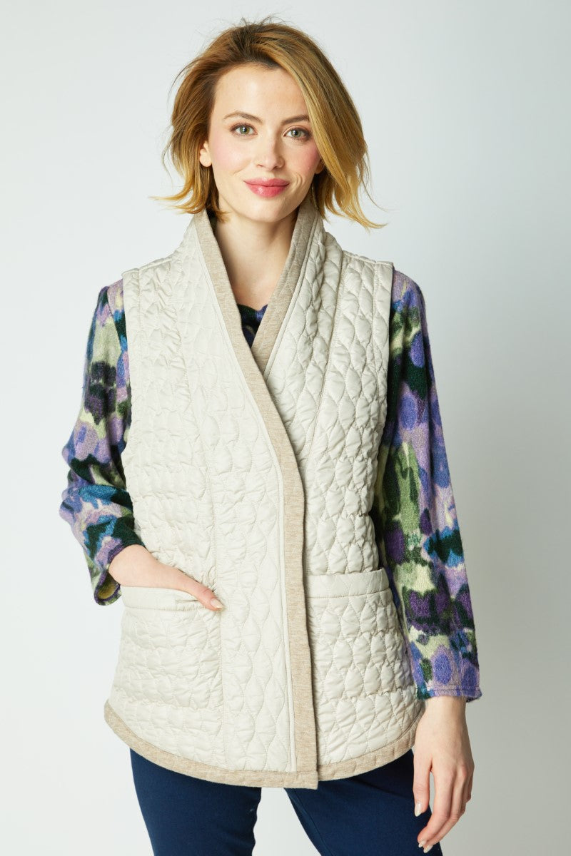 Habitat's Quilted City Vest in Dove