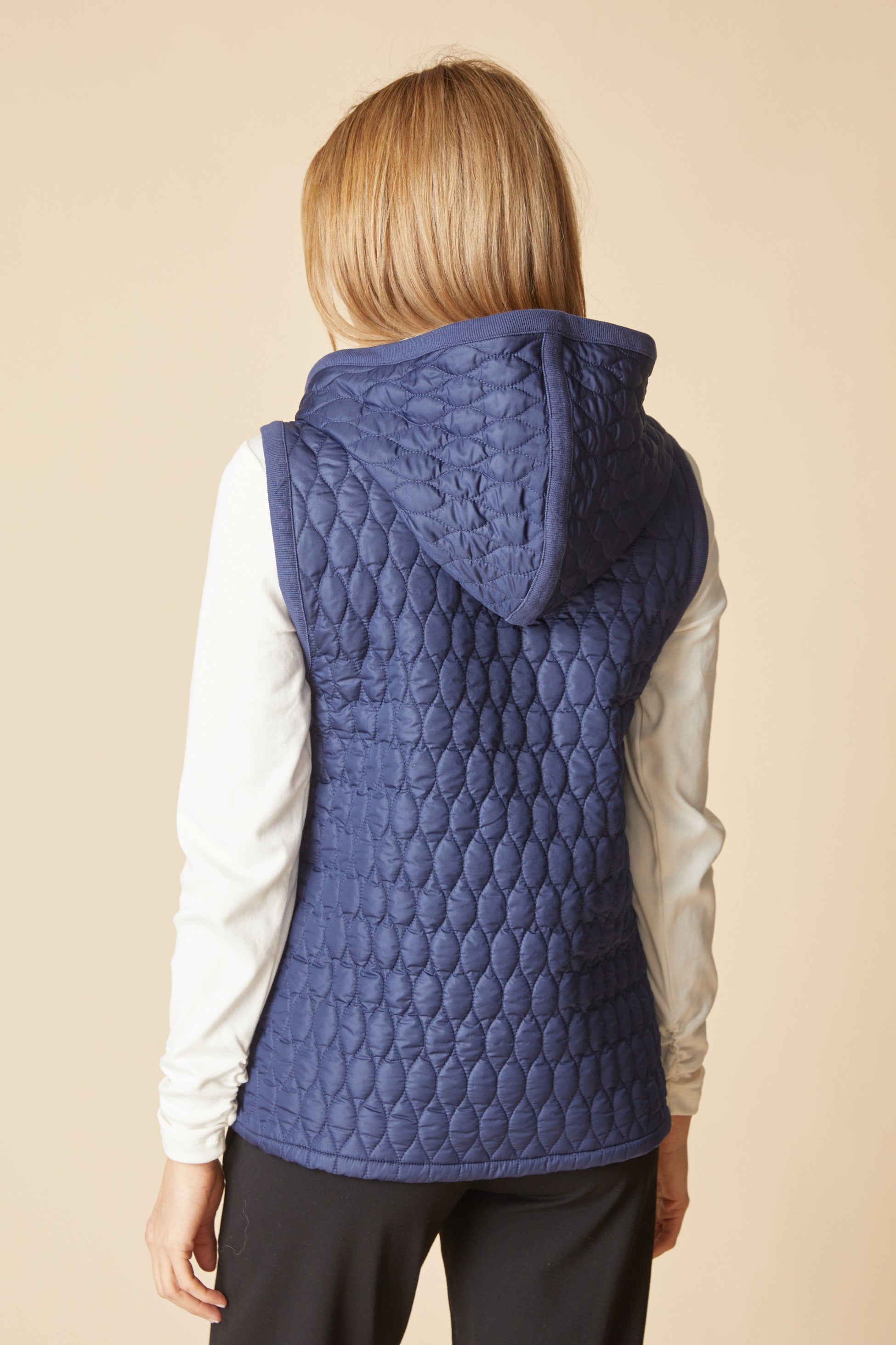The Quilted Zip Vest by Habitat in Navy