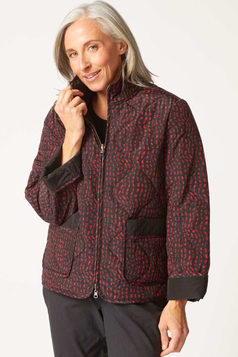 Habitat Reversible Market Coat in Wine