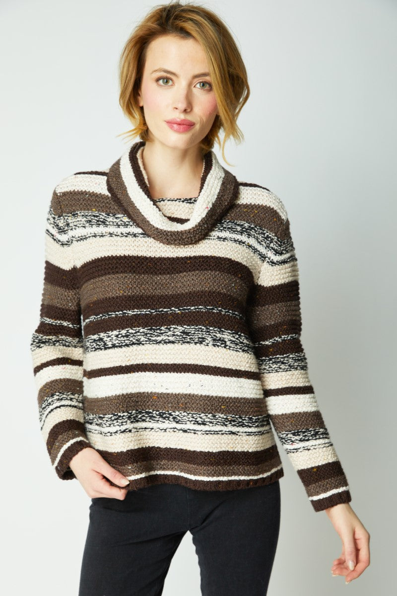 Habitat's Rustic Stripe Sweater in Truffle