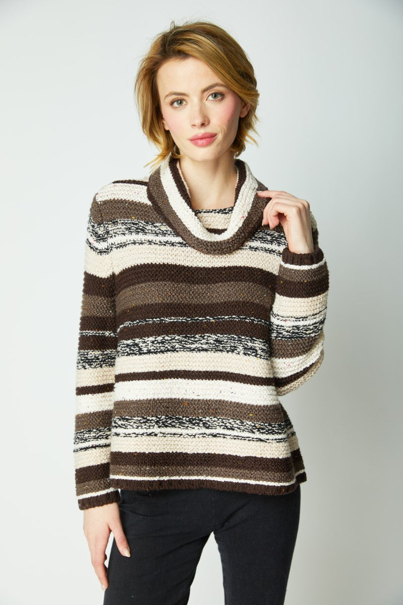 Habitat's Rustic Stripe Sweater in Truffle