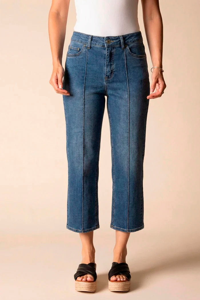 Habitat Seamed City Crop Pant in Denim