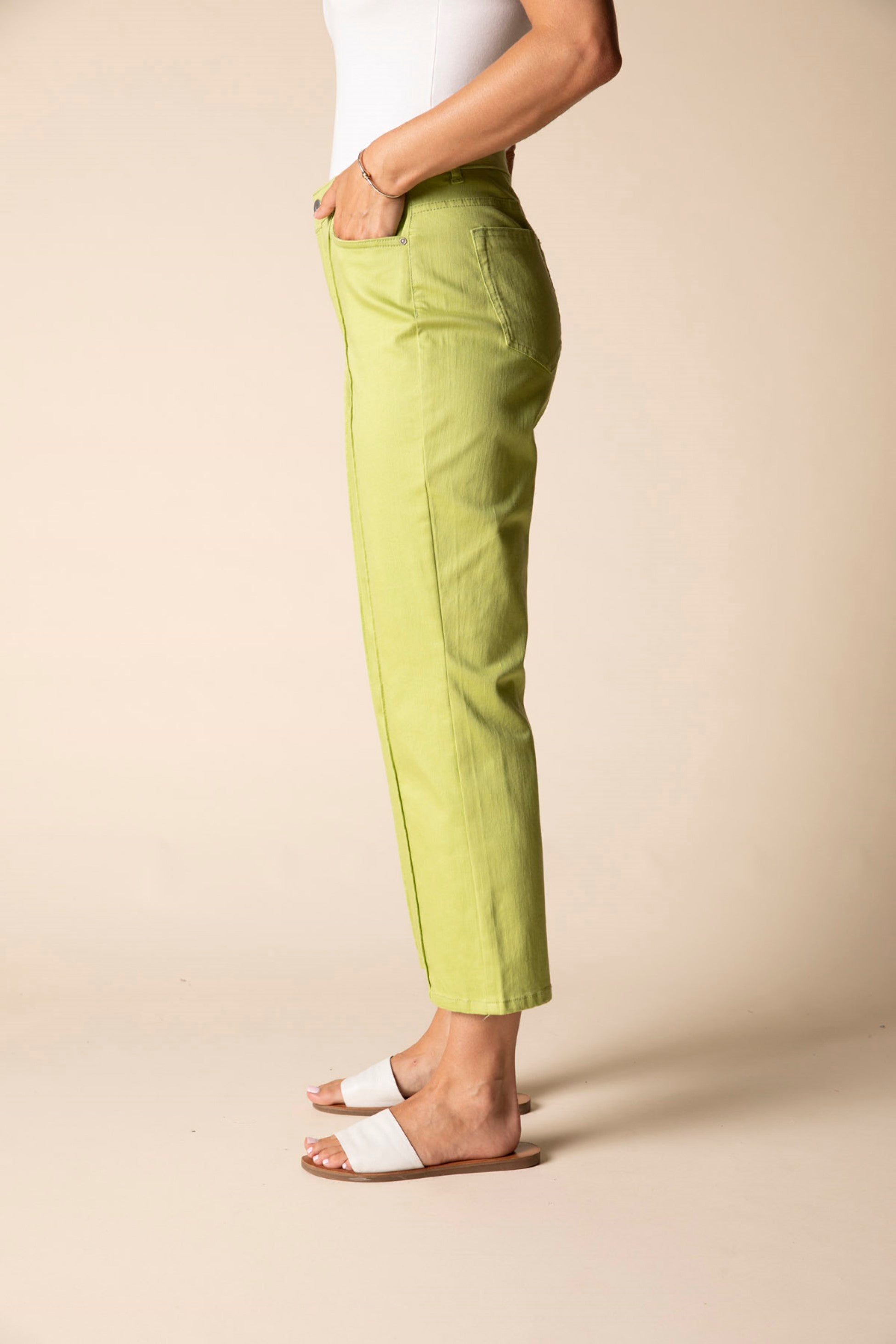 Habitat Seamed City Crop Pant in Leaf