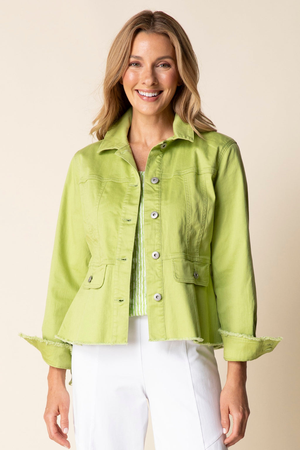 Habitat's Secret Sauce Peplum Jacket in Leaf