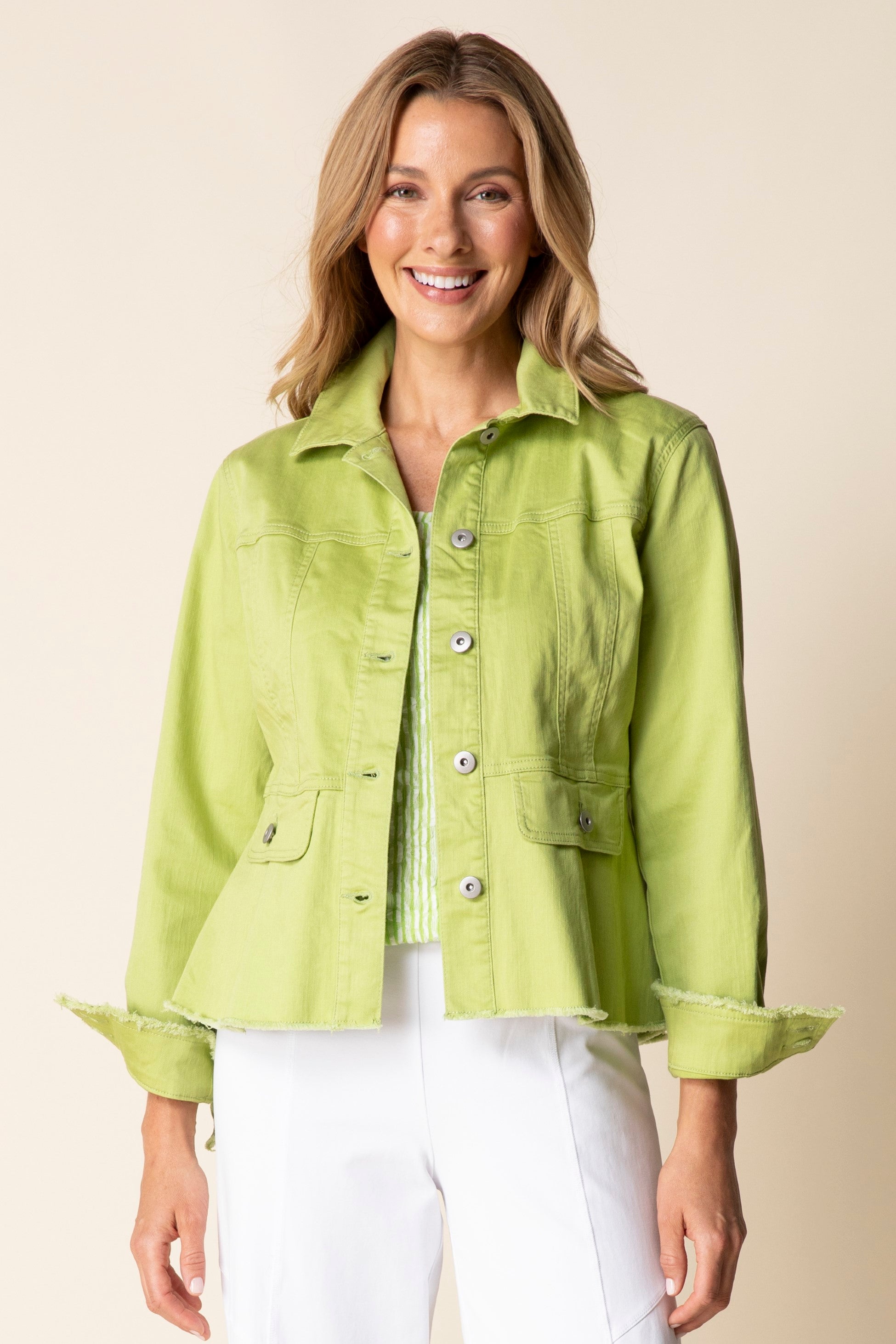 Habitat's Secret Sauce Peplum Jacket in Leaf