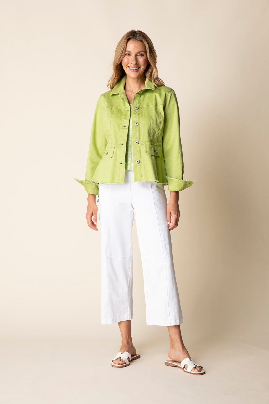 Habitat's Secret Sauce Peplum Jacket in Leaf