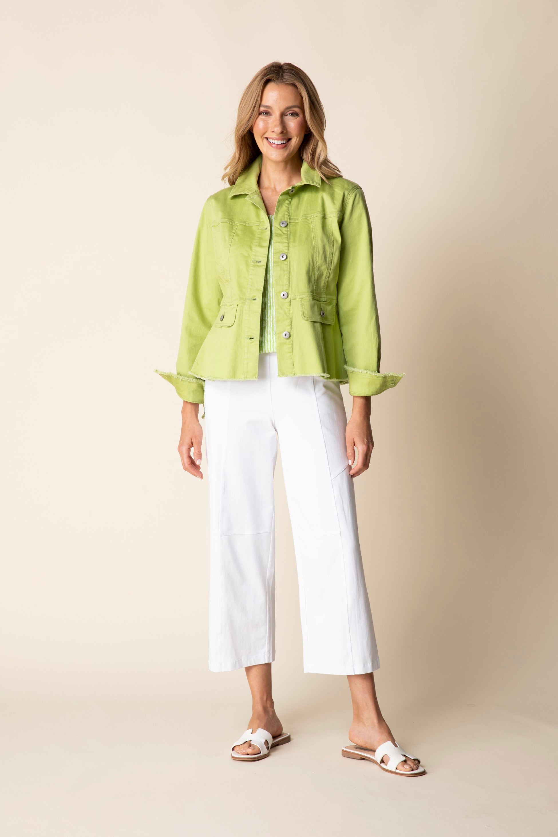 Habitat's Secret Sauce Peplum Jacket in Leaf
