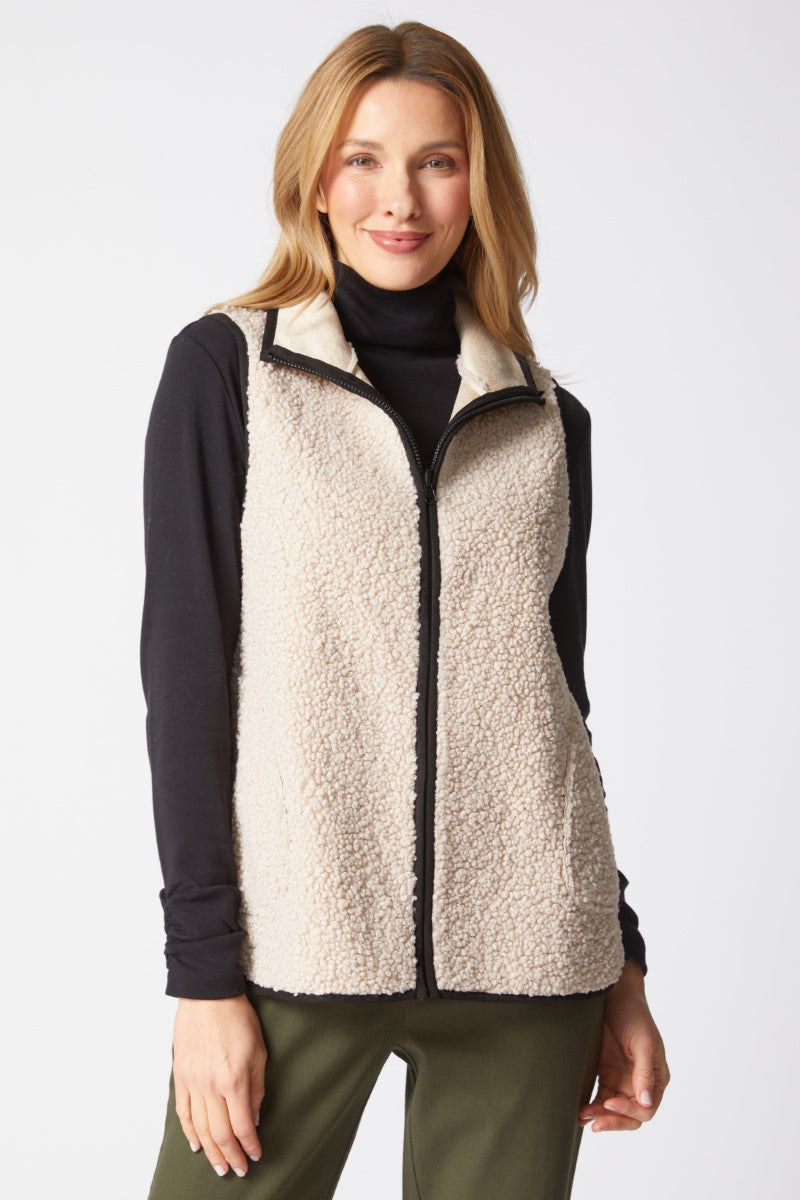 Habitat's Reversible Sherpa &amp; Suede Vest