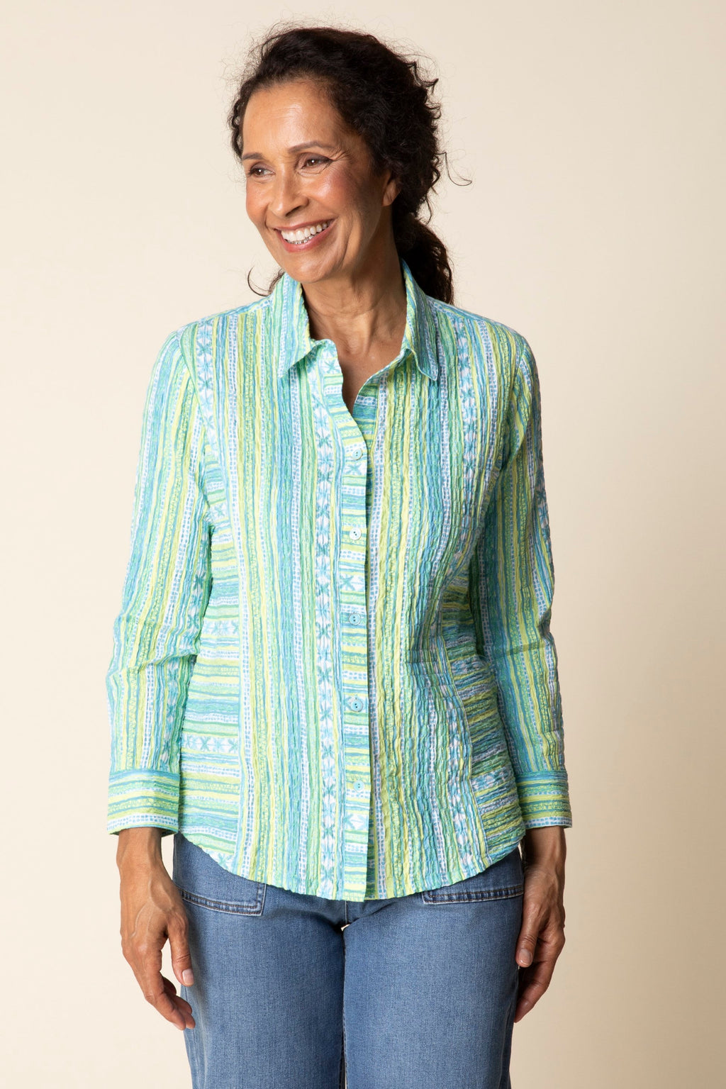Habitat St. Tropez Stripe Favorite Shirt in Aloe