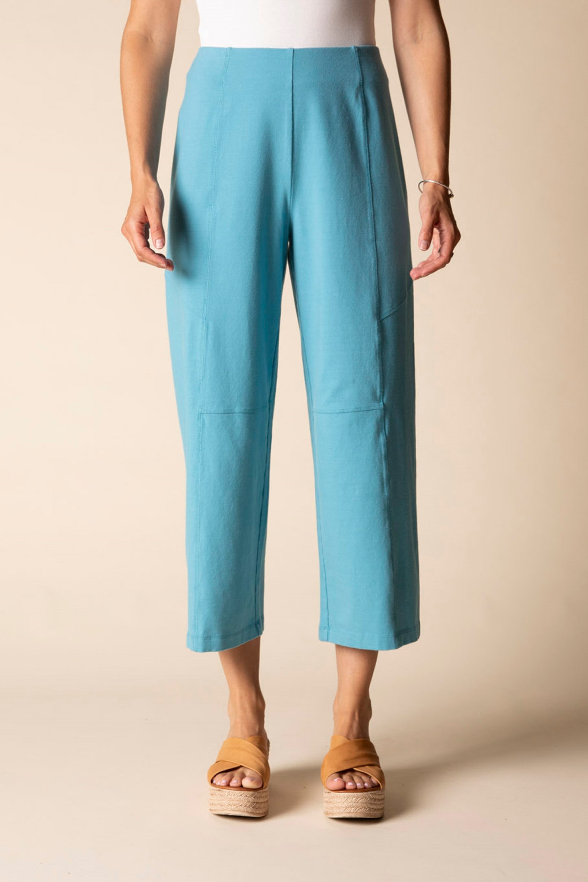 Stonewash Knit Flood Pant