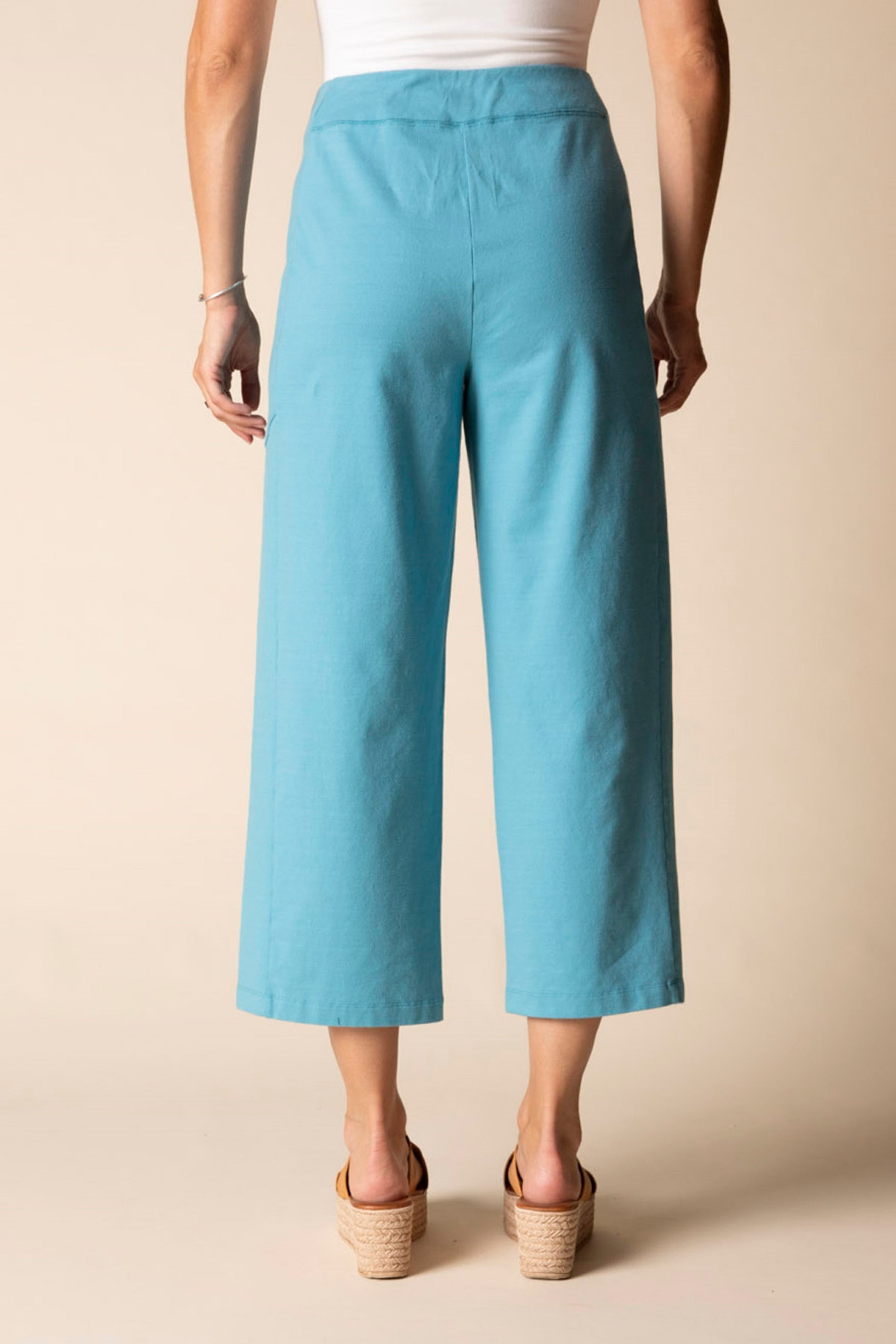 Stonewash Knit Flood Pant