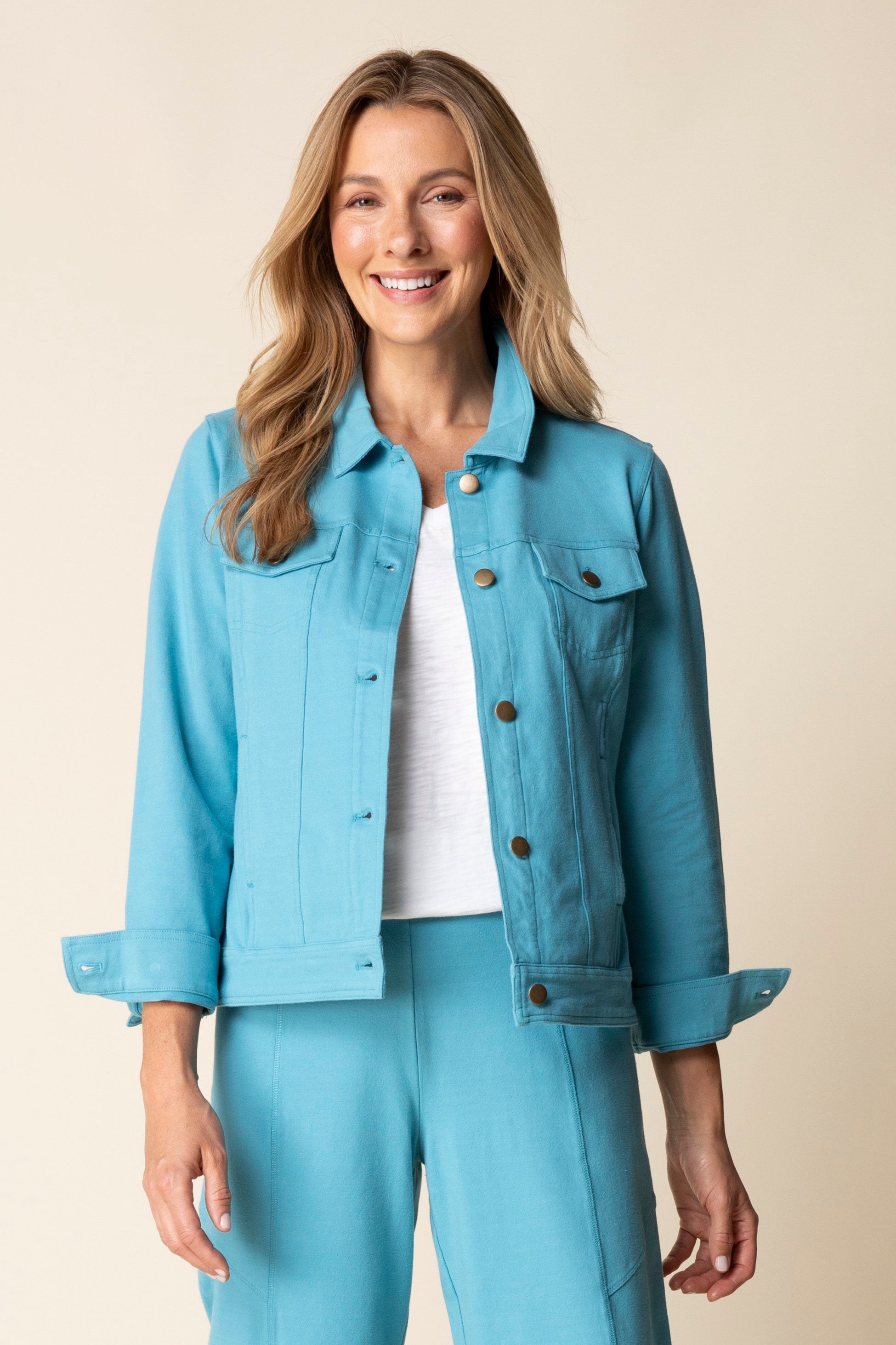 Habitat's Stonewash Knit Jean in Dewdrop 