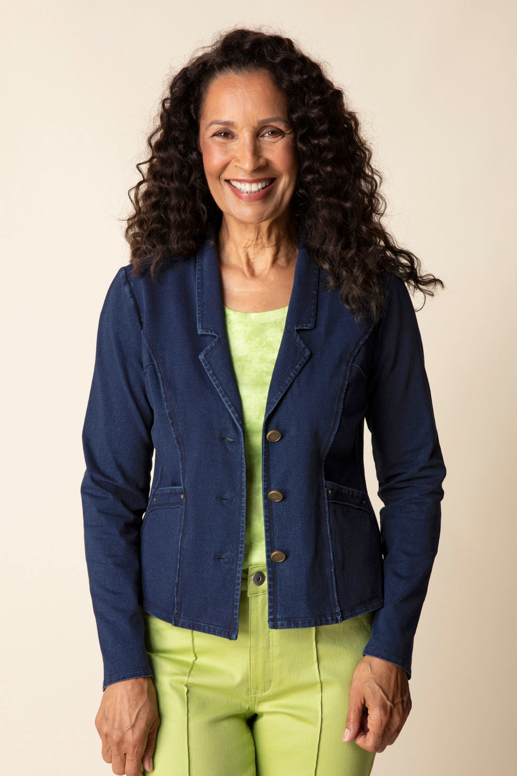 Habitat Stonewash Knit South Side Jacket in Denim
