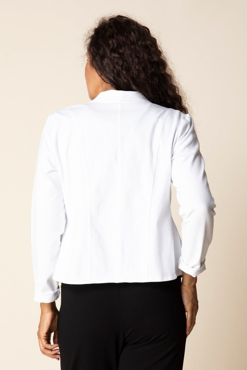 Habitat Stonewash Knit South Side Jacket in White
