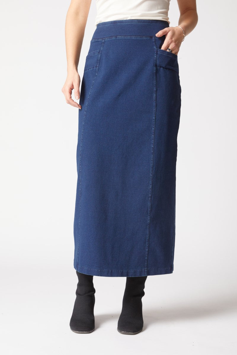 Habitat's Stonewash Straight Skirt in Denim