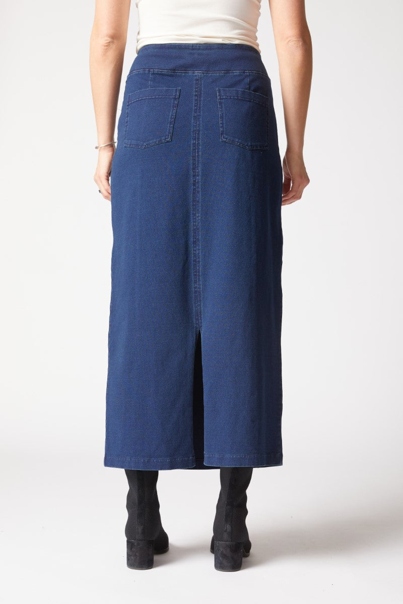 Habitat's Stonewash Straight Skirt in Denim
