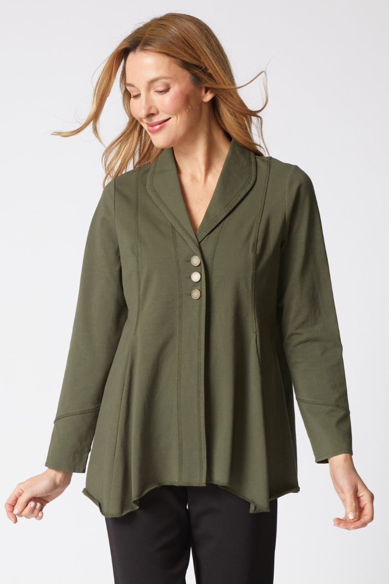 Habitat Stonewash Swing Back Jacket in Forest