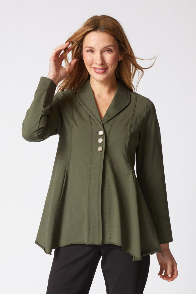 Habitat Stonewash Swing Back Jacket in Forest