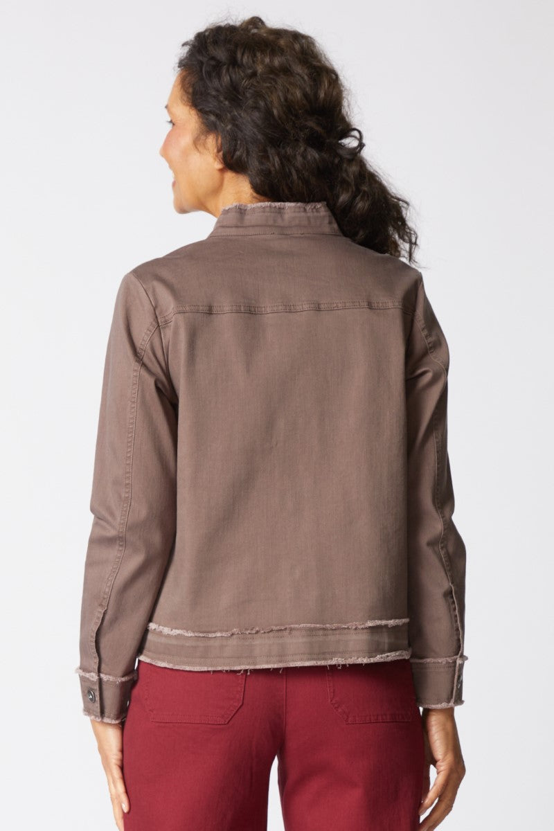 Habitat's Stretch Canvas Cargo Jacket in Truffle