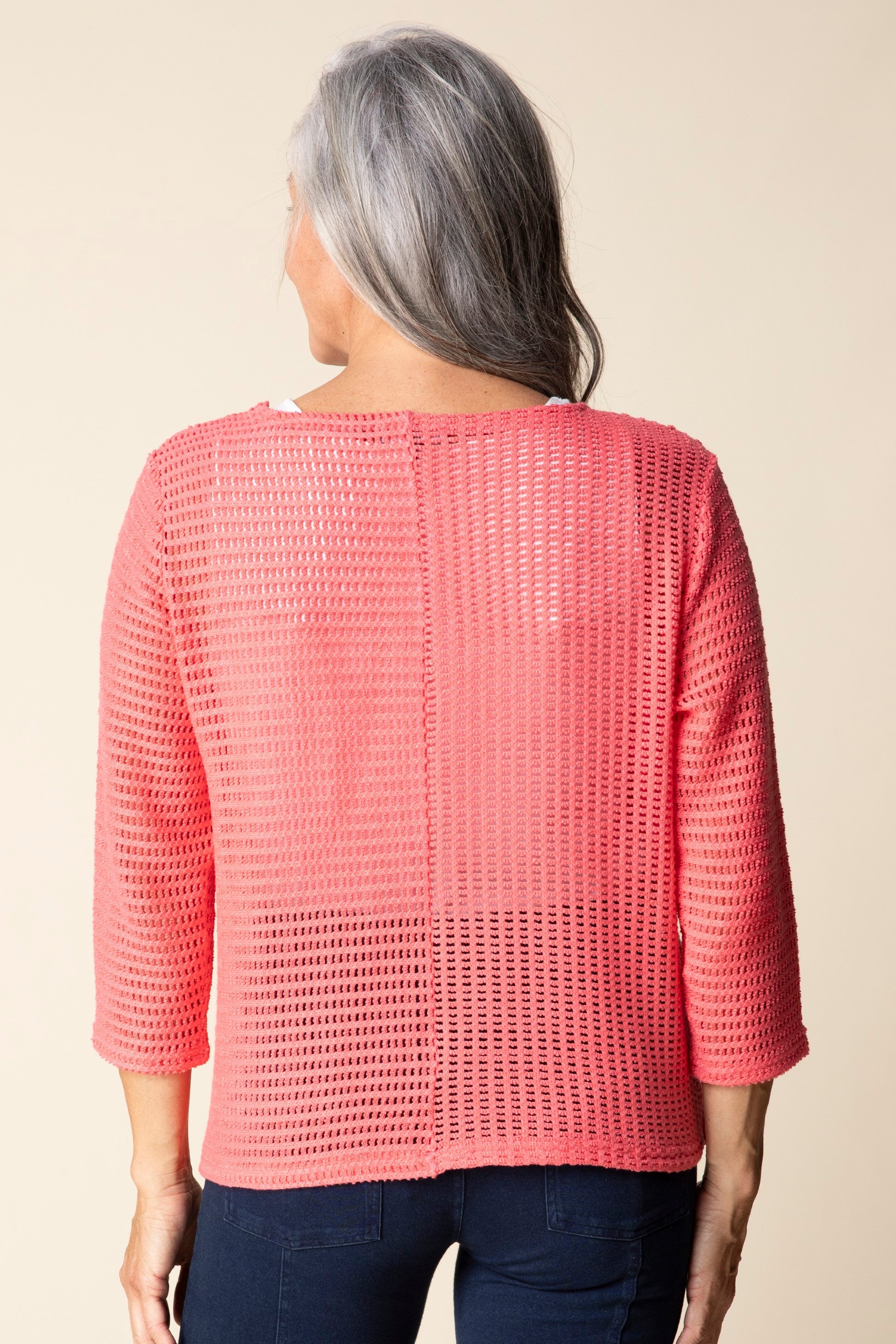 Habitat's Summer Breeze Pullover in Coral