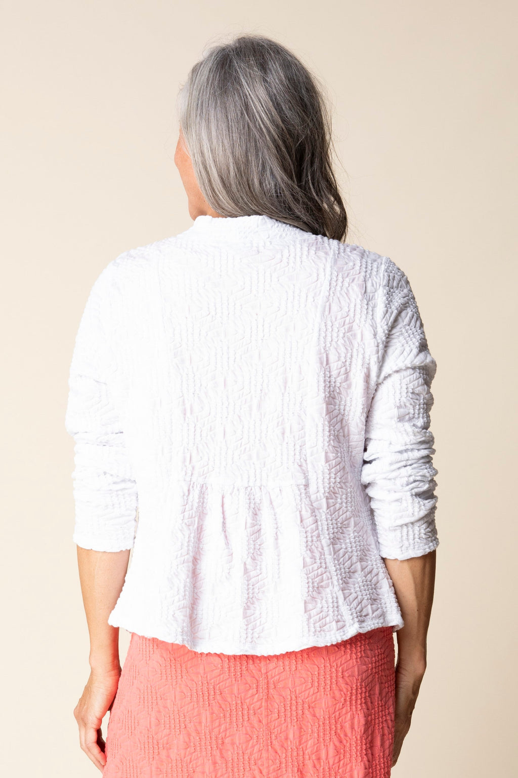 Habitat's Sunburst Knit Cardigan in White