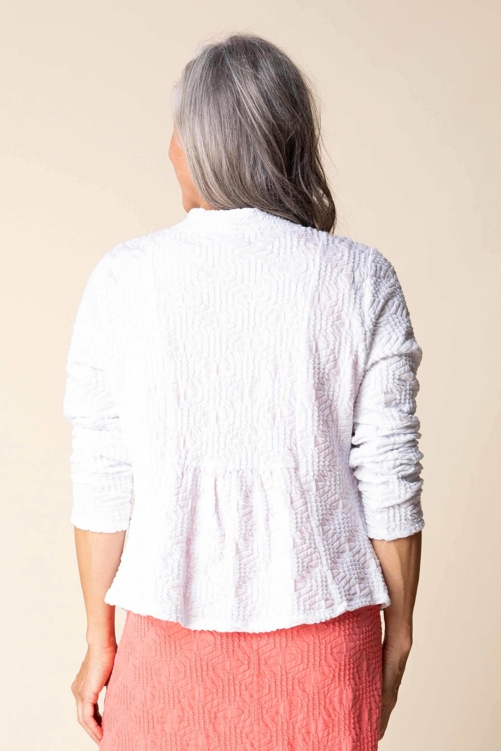Habitat's Sunburst Knit Cardigan in White