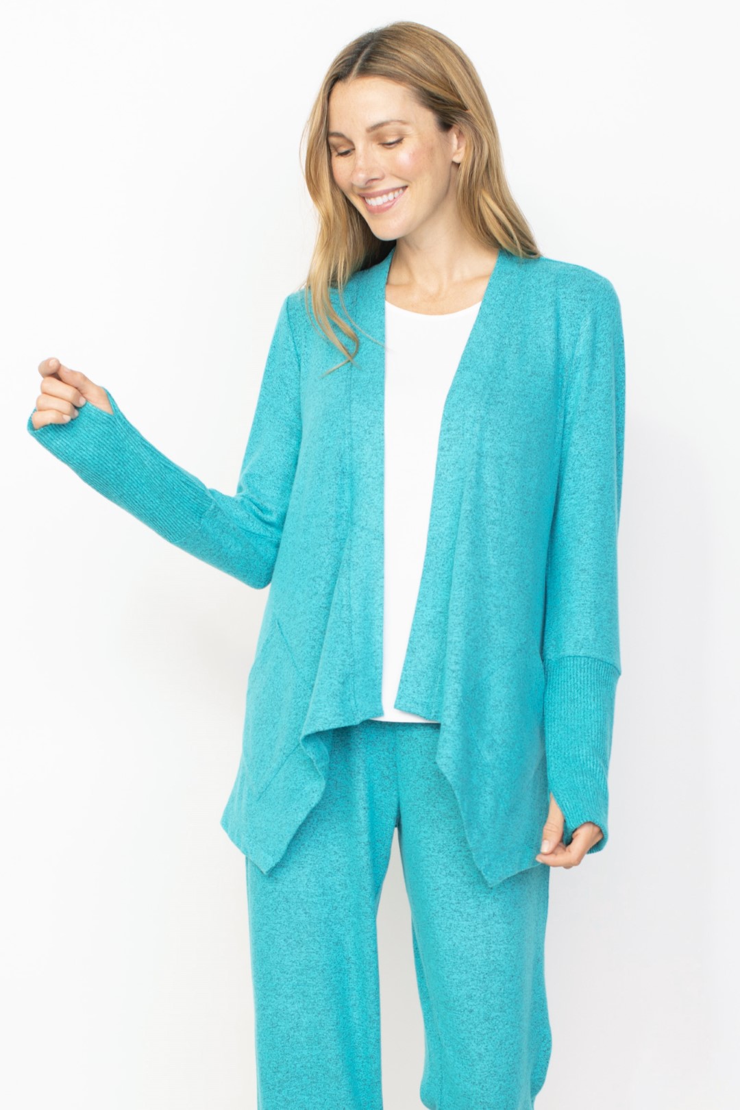 Habitat's Super Soft Fleece Reset Cardi in Lake