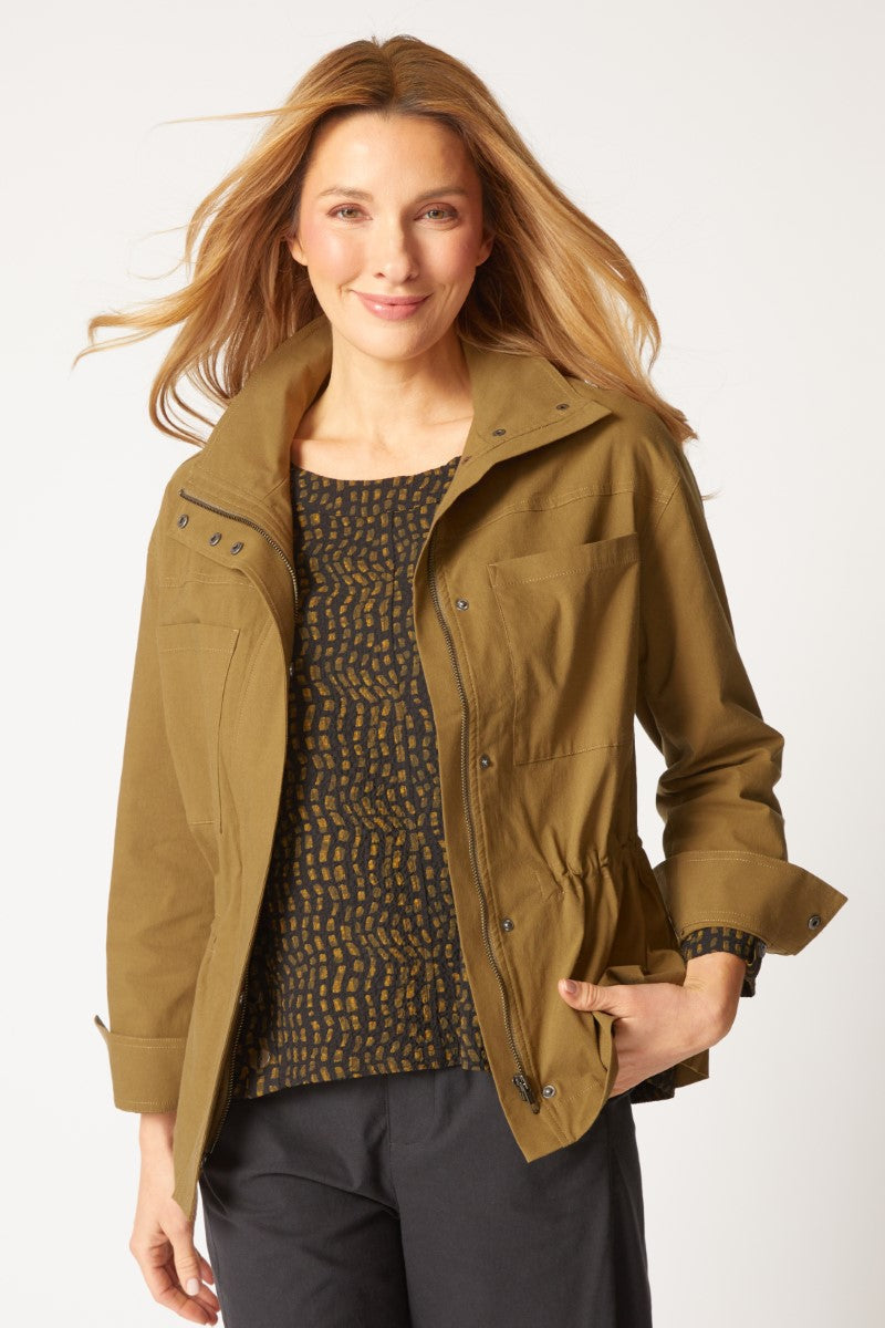 Travel Tech Utility Jacket in Lichen