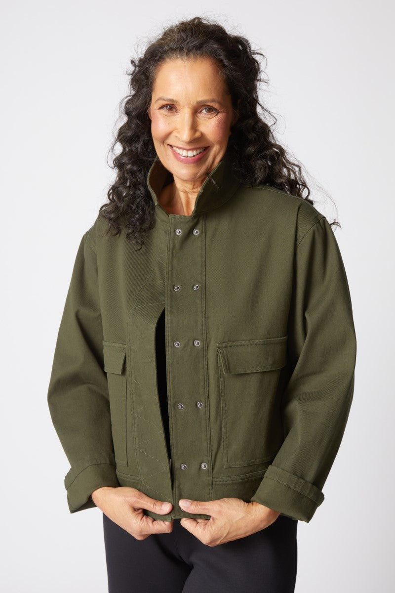 Habitat's Twill Cargo Jacket in Forest