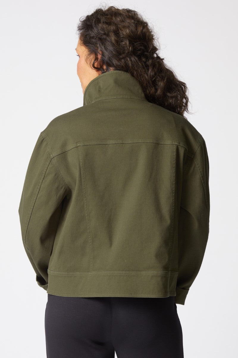 Habitat's Twill Cargo Jacket in Forest