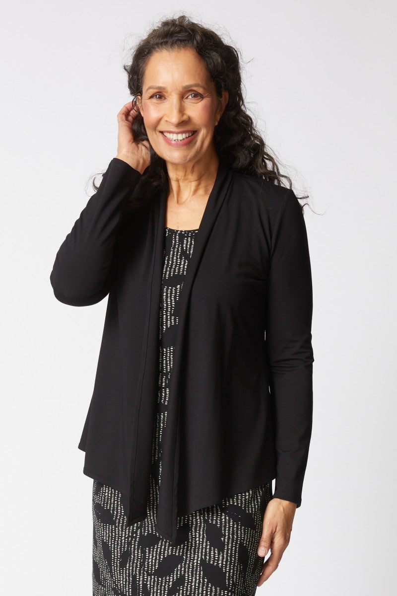 Habitat Core Travel Waterfall Jacket in Black